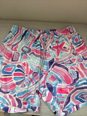 Men's Kenny Flowers Watercolor Swim Trunks - Drawstring Waist